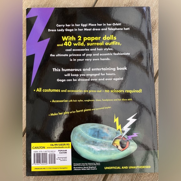 Lady Gaga Paper Dolls Book - Collectible - Picture 3 of 4